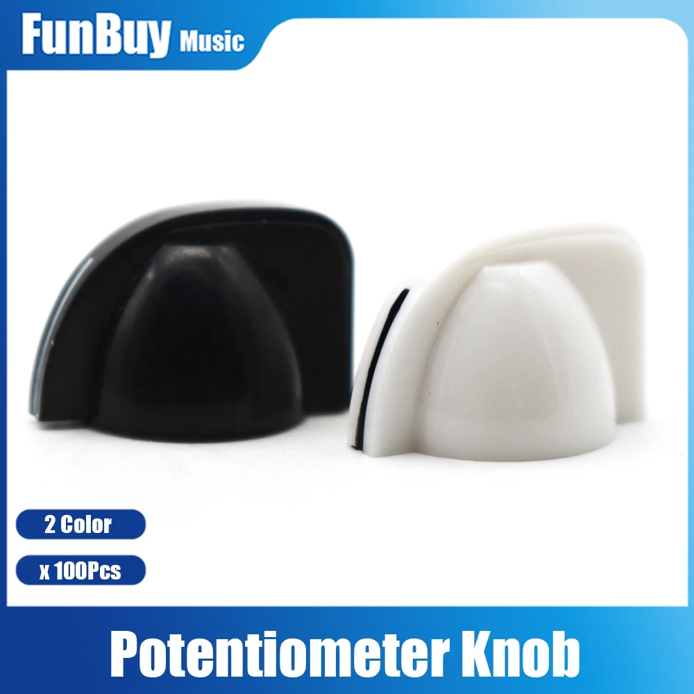 

100pcs ABS Small Chicken Head Guitar Effect Pedal Knob Guitar Amplifier Potentiometer Control Knobs Guitarra Pot Cap White