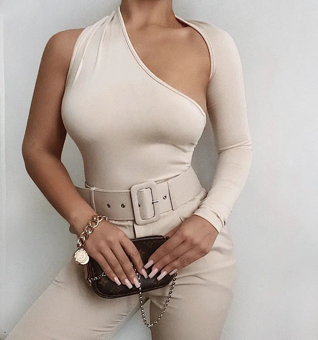 Halter Neck Long Sleeve Solid Pink Sexy Bodysuit Women Black Autumn Winter Body Top Rompers Casual Lady Streetwear Bodysuits