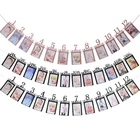 12 месяцы фоторамка баннер для детей для маленьких мальчиков и девочек 1st День рождения принадлежности гирлянды из флажков фото овсянка один первый День рождения