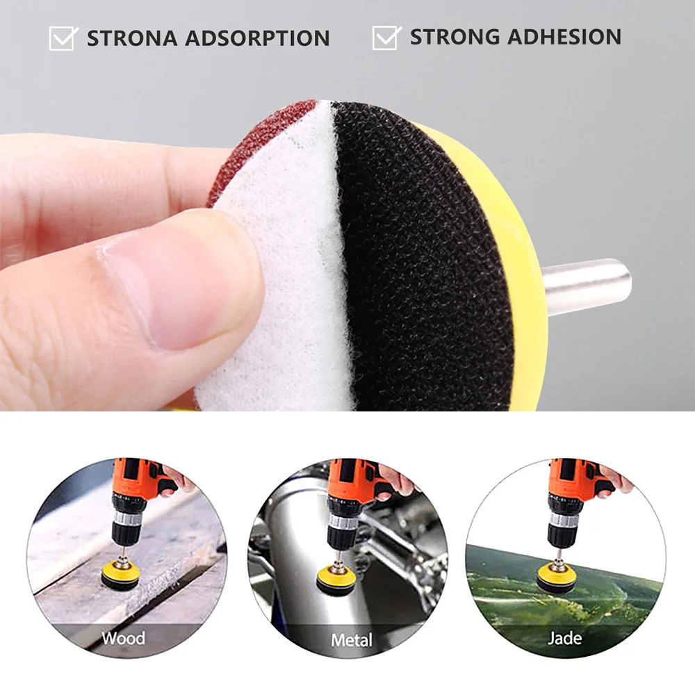 

100pcs 2inch Sandpaper Disc Sand Sheets Grit 80-3000 Grit Hook and Loop Sanding Disc Polish Sandpaper Rotary Tool Accessories