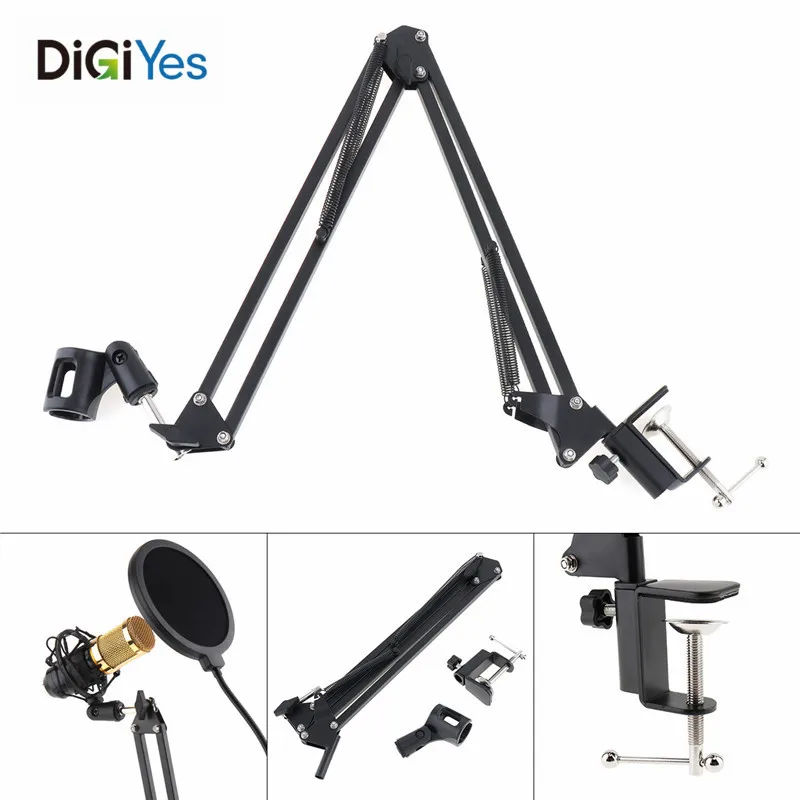 Металлическая NB 35 подставка для микрофона с ножничным зажимом Телескопическая