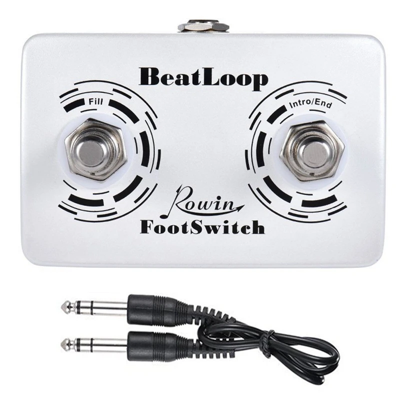 Двухрежимный внешний ножной переключатель Rowin для барабанной машины и педали
