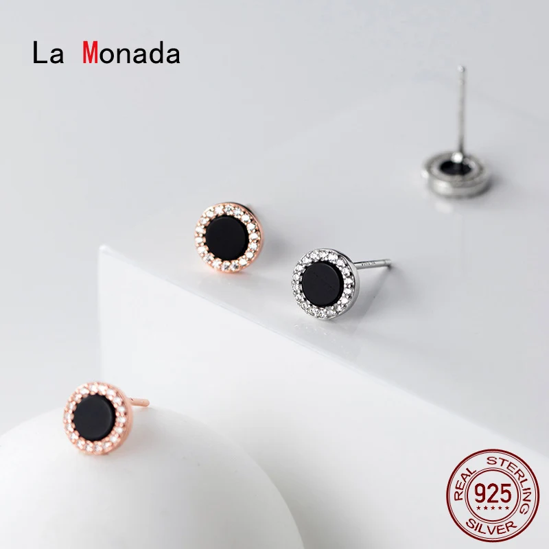 

Женские сережки-гвоздики La Monad, сережки-гвоздики из серебра 925 пробы, сережки-гвоздики из стерлингового серебра 925 пробы