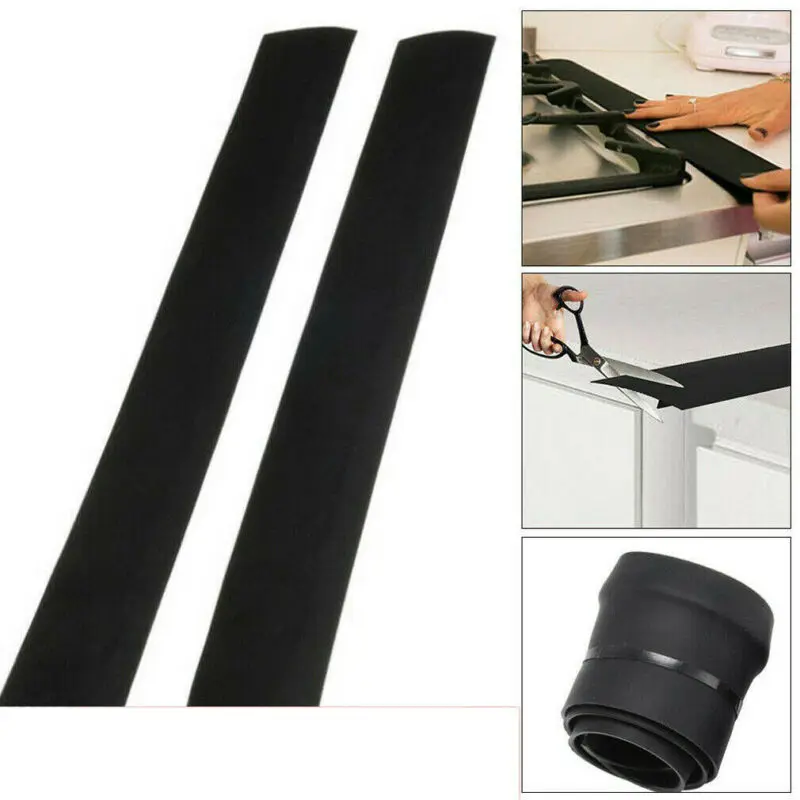 1/2 шт. маслонепроницаемый Кухня силиконовые плита счетчик крышка зазора Гибкая