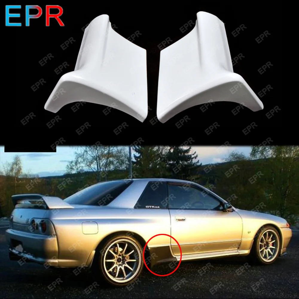 

EPR Car accessories For Nissan R32 Skyline GTR EAS Style FRP Fiber Glass Unpainted Side Skirt Addon Exterior Body kits