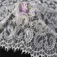 high quality chantilly lace fabric in off white or black 3 meters 2019 new arrival