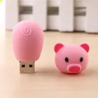 Флэш-накопитель мультфильмы Usb флэш-накопитель 128 Гб 64 ГБ 32 ГБ оперативной памяти, 16 Гб встроенной памяти, 8 ГБ 4 ГБ флэш-накопитель Милого Розового поросенка памяти usb-флешки 256 ГБ флэш-памяти U диск