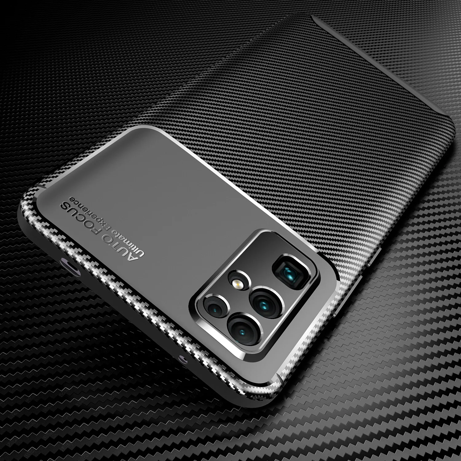 for huawei honor 30 20 s pro 10i 10x lite case carbon fiber back cover beetle series soft phone shell free global shipping