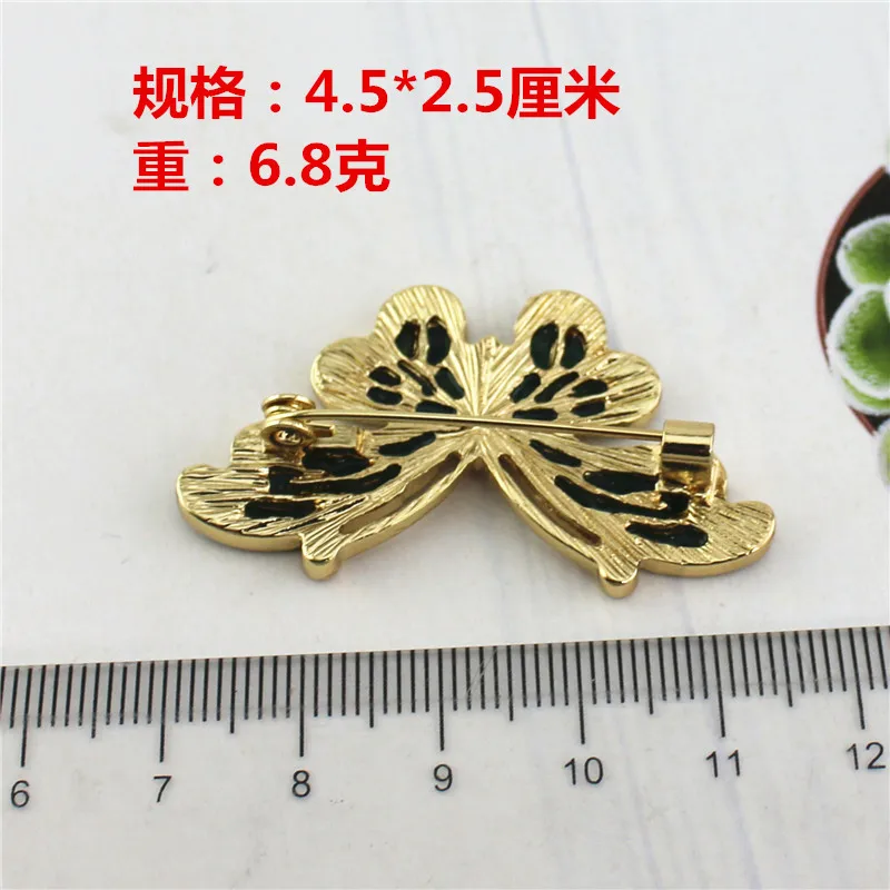 2021 new alloy plating gold color enamel butterfly brooch pin coat accessories corsage | Украшения и аксессуары