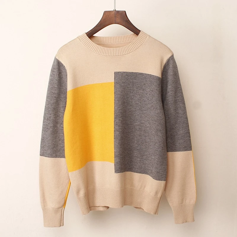 Sweater Women Spelling Multi-color Long Sleeve Cardigan Pullover Cashmere Chompas Para Mujer Свитер | Женская одежда