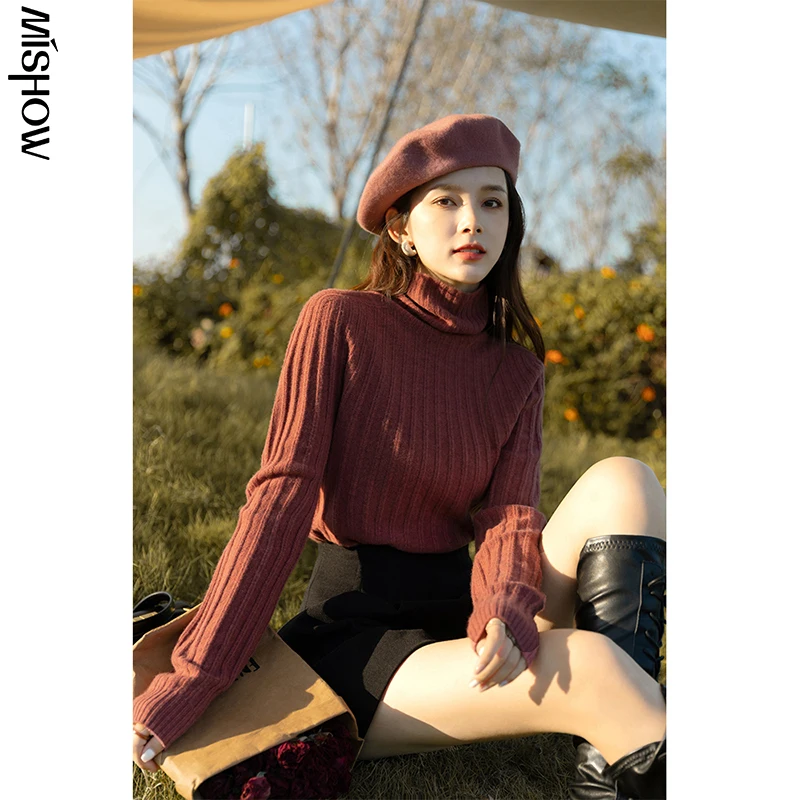 

2021 зимние свитера из 100% шерсти для женщин MXA43Z0220