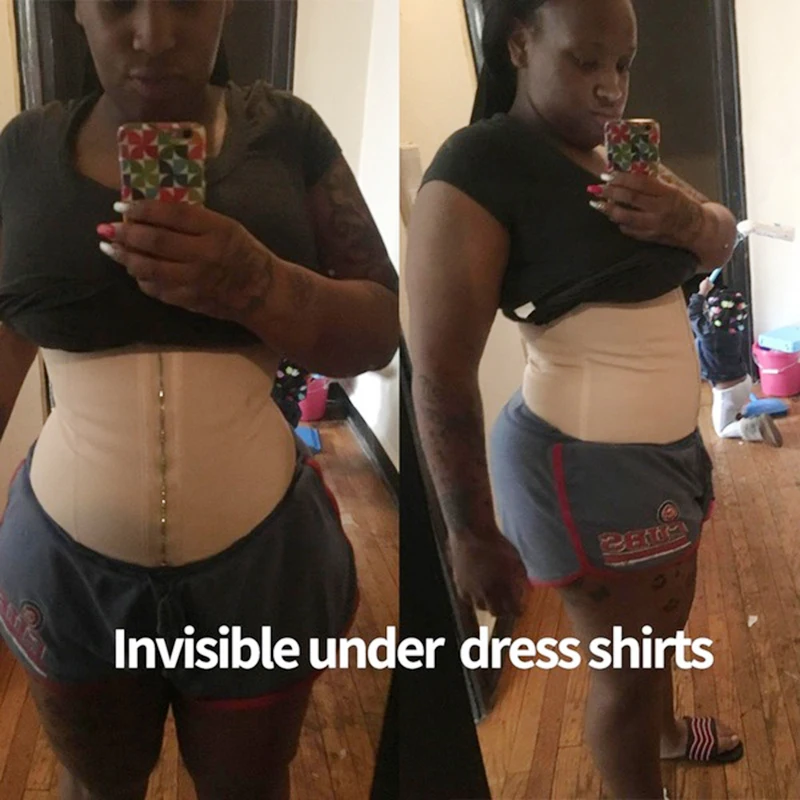 Корсет утягивающий латексный на молнии корсет для живота и талии|waist trainer with