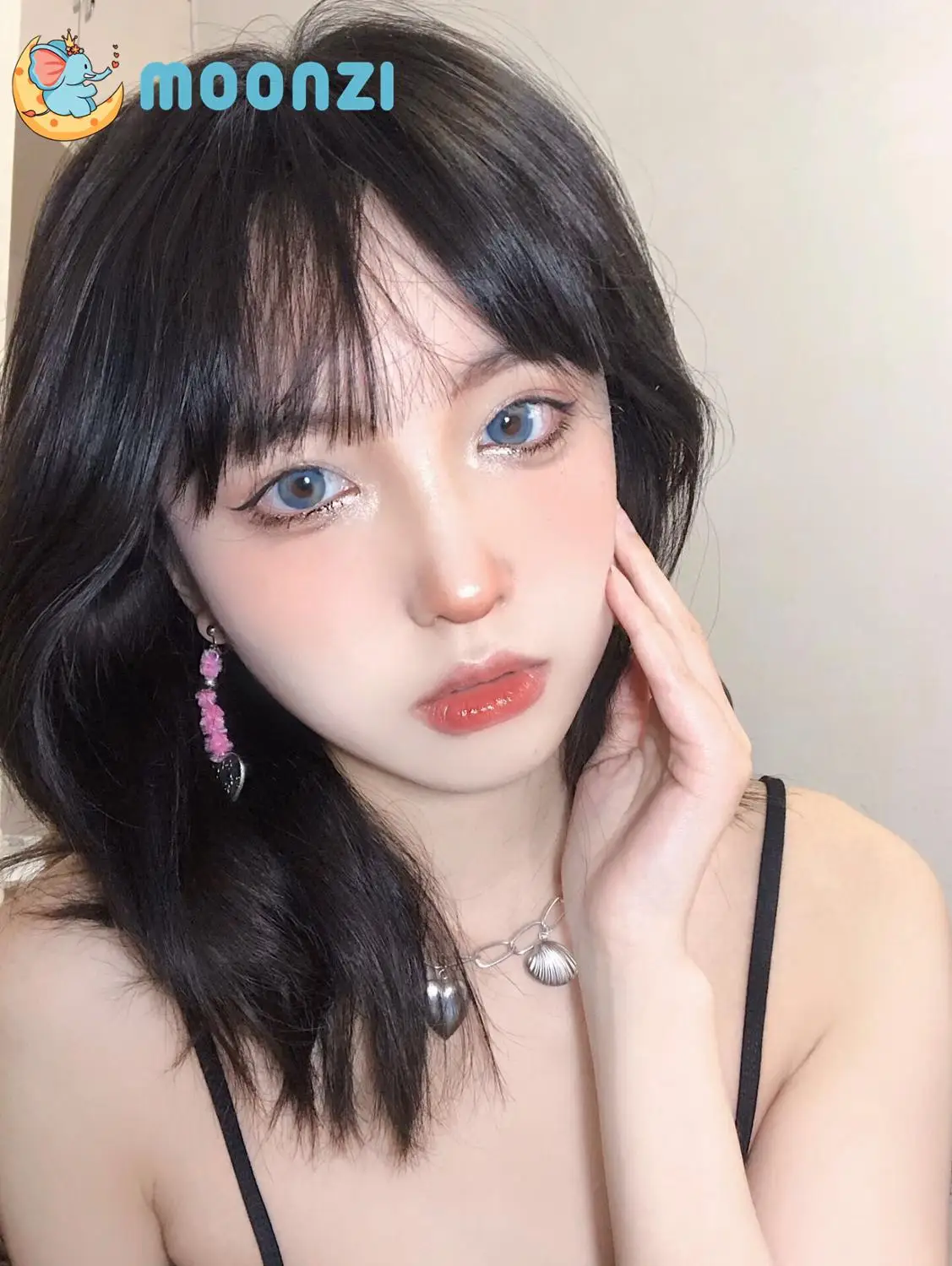 MOONZI смешанные синего и коричневого цветов Цветной контактные линзы для глаз