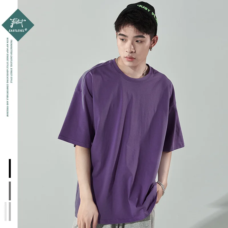 

Spring Summer New Basic T Shirt Men Casual Oversized Comfortable Fashion Solid Color Thin Breathable T Shirt Plus Size M-5XL