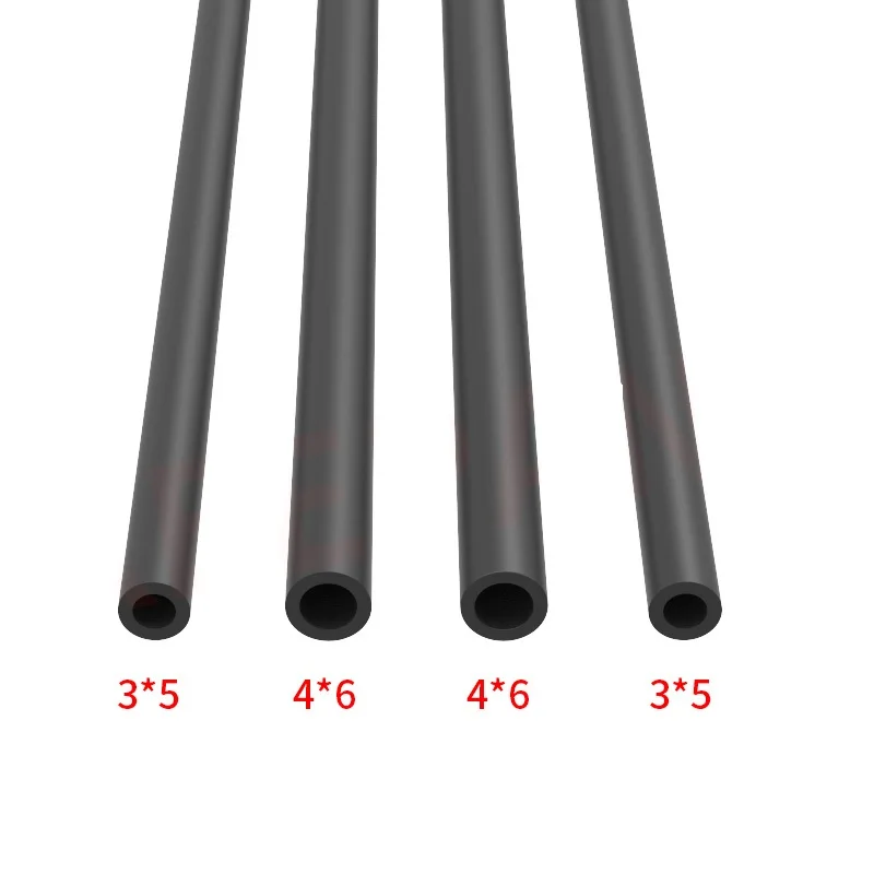 MEGA 3PCS Carbon Fiber Tube 18 20cm 6*4 5*3mm Black Pipe For 3D Printer Kossel DeltaManipulator Push Rod Tube Parallel Arm Parts