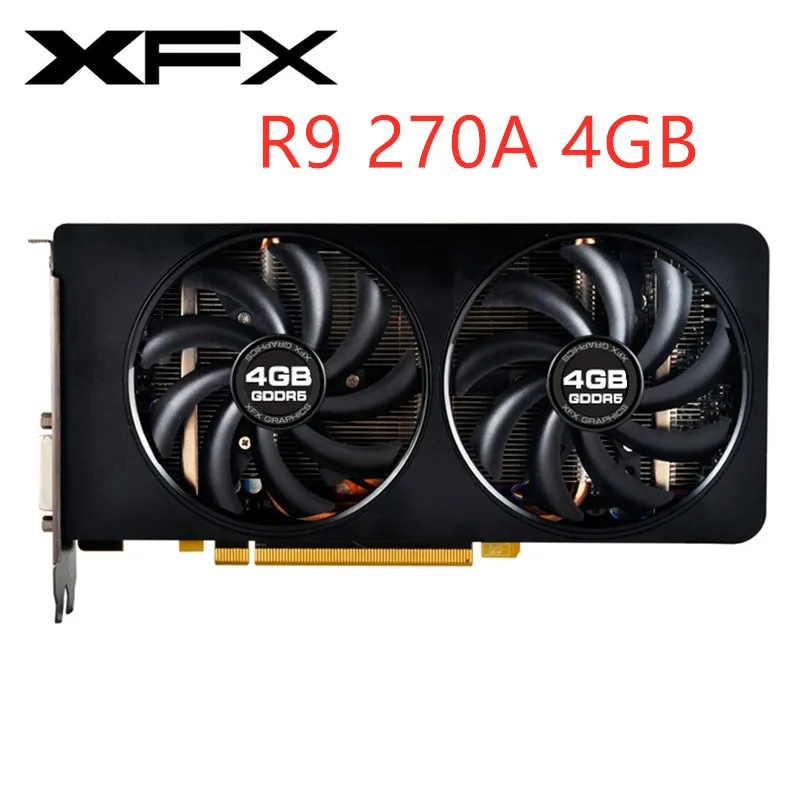 Bestellen Original XFX R9 270 4GB Video Karten AMD Radeon R9 270A 270 4GB Grafiken Bildschirm Karten GPU Desktop Computer Spiel Board Karte PCI-E