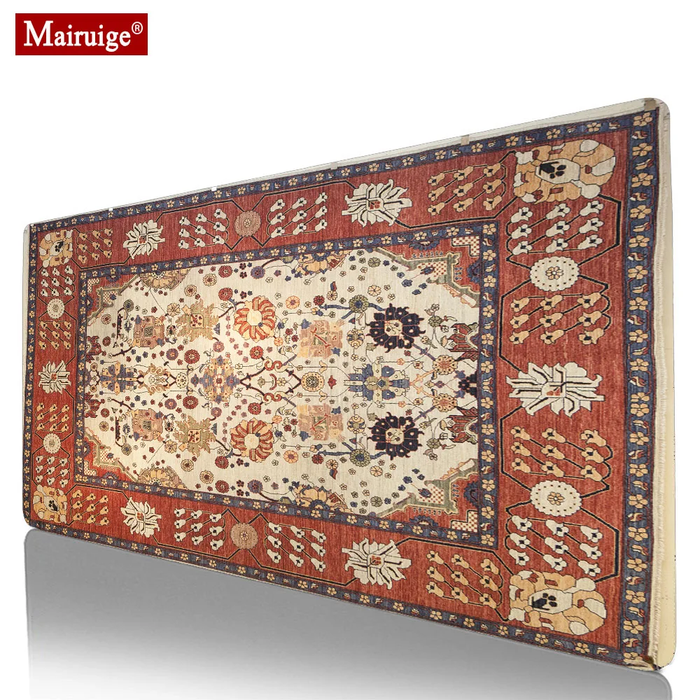 

Mousepad 900x400mm Persian Rug Design Print Mouse Mat Large Carpet Print Quality Custom Full Desk Joker Mouse Pad DIY Custom