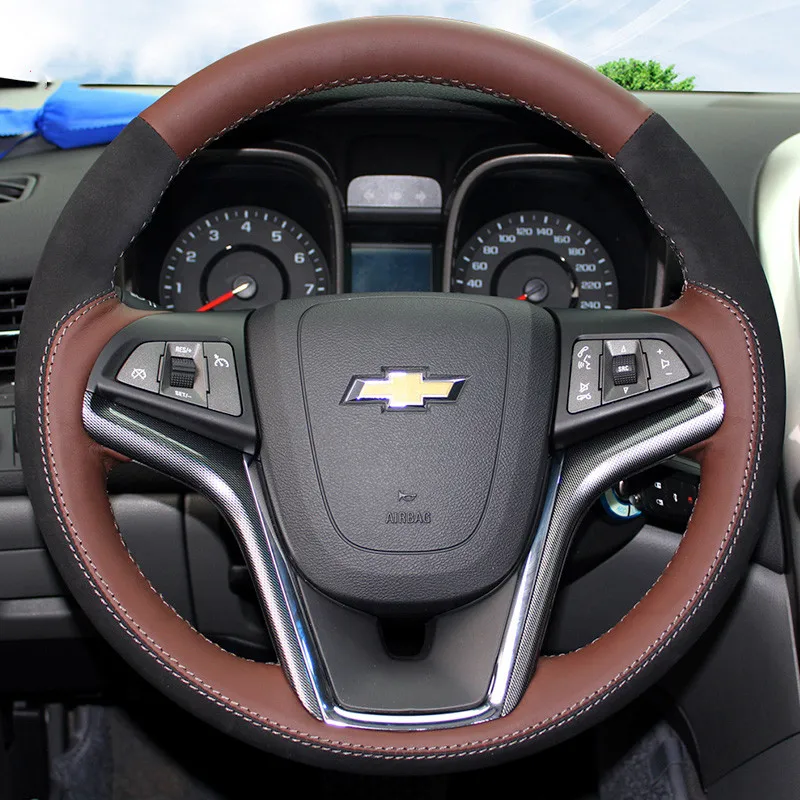 

Замшевая кожа ручной работы DIY для Chevrolet Cruze Aveo Malibu Lova Cavalier, аксессуары для интерьера автомобиля