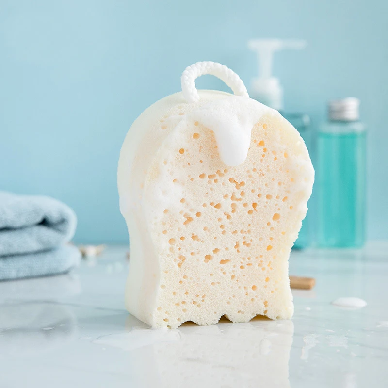 Осьминог детская Ванна Губка Мягкий и светильник губка для кожи шарик ванны