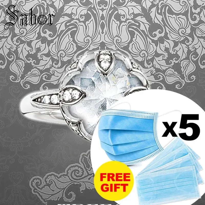 Женское кольцо с цветком лотоса серебряное фианитом 2020|Кольца для помолвки| |