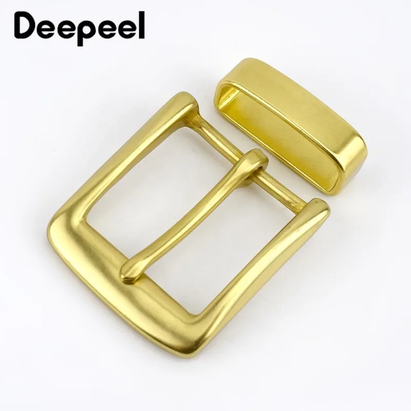 Deepeel 40 мм твердая латунная пряжка для ремня мужчин и женщин металлическая головка