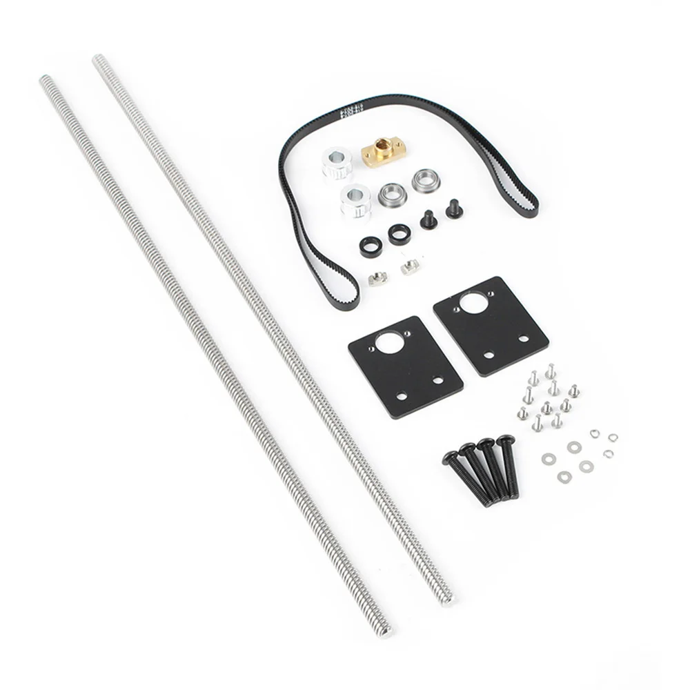 

1 Set 3D Printer Accessories Dual Z-axis Upgrade Kit Tension Pulley Cover Rod Set for BLV Ender 3 Pro