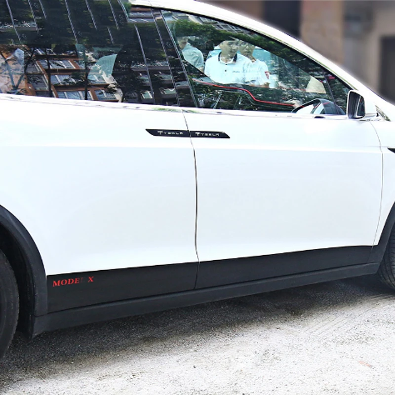 Модификация 4 шт. углеродное волокно текстурная наклейка на корпус Защитная