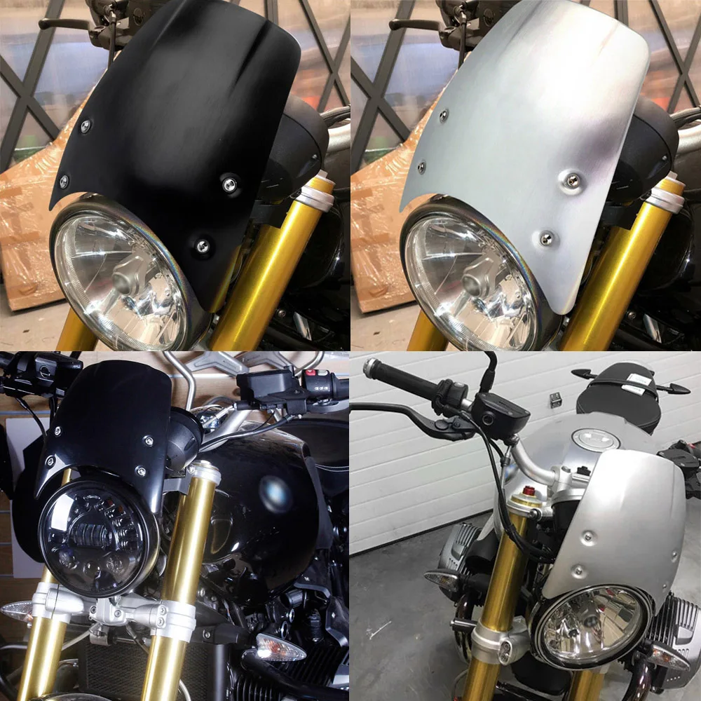 Обтекатель дефлектор фар для BMW RNineT R9T 2014 2020 лобовое стекло мотоцикла|Накладки и