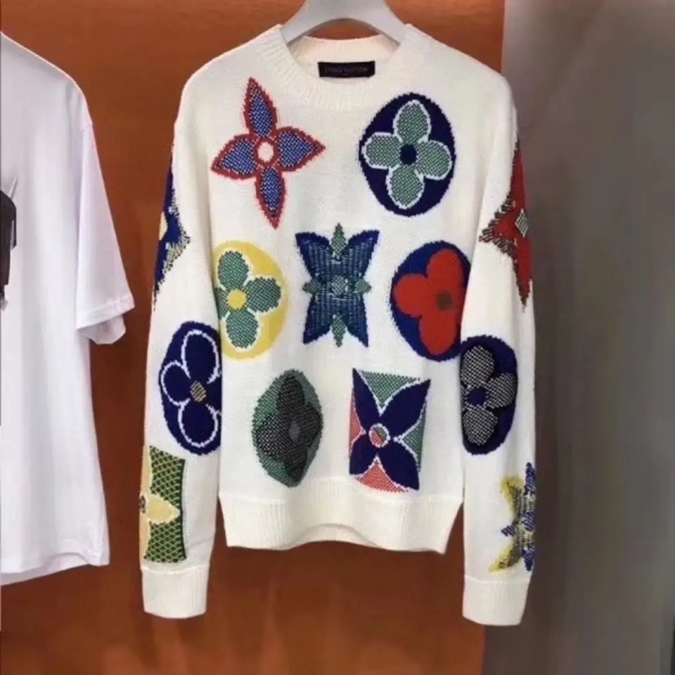 

2021 new autumn sweater loose and fashionable Korean round neck long sleeve Knitted Winter Coat