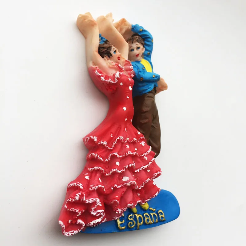Магнитный декор для холодильника фламенко любовь танцоры в Барселоне Испания