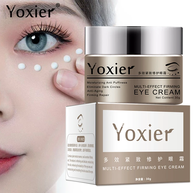 

Eye Cream Firming Remove Dark Circles Puffiness Dull Smooths Fine Lines Snail Serum Repair Anti-Wrinkle Anti-Aging Skin Care 30g