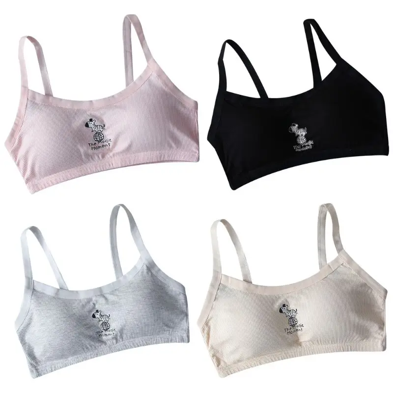 Студенческий спортивный бюстгальтер на бретельках для девочек Нижнее белье с