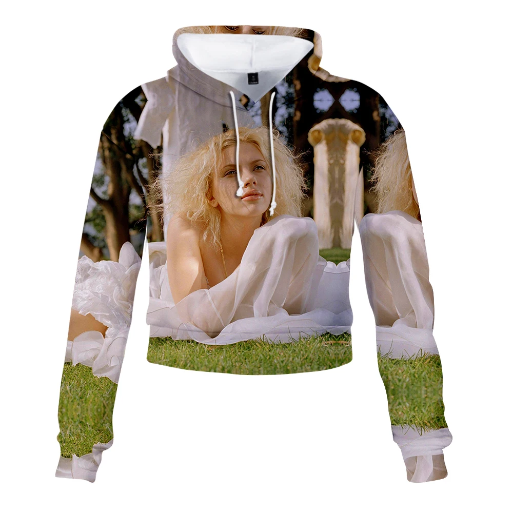 Женский короткий свитшот с капюшоном из полиэстера | Женская одежда