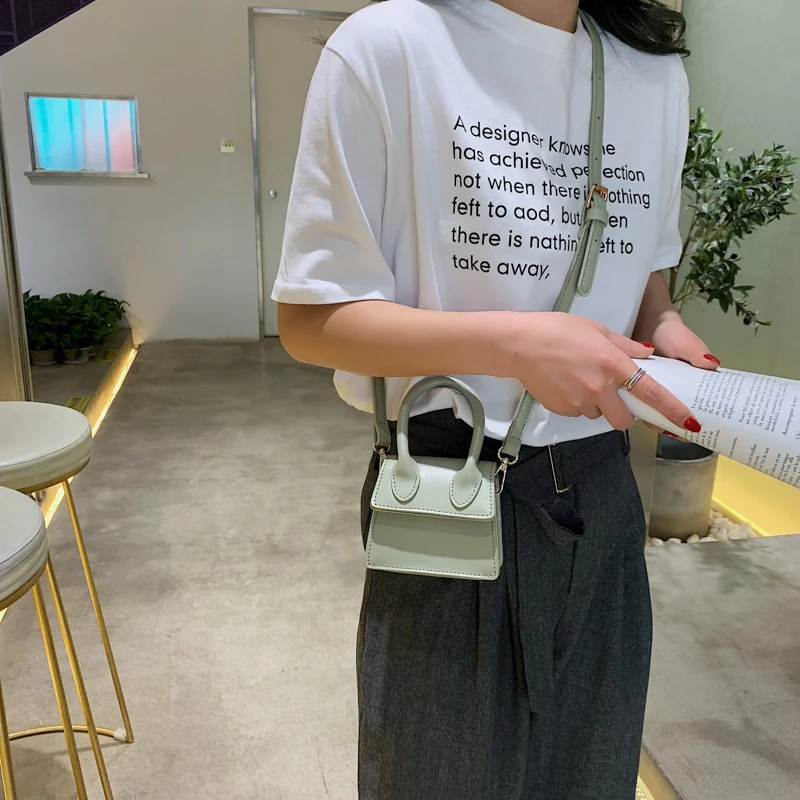 2019 цветные однотонные сумки через плечо из искусственной кожи для женщин женская