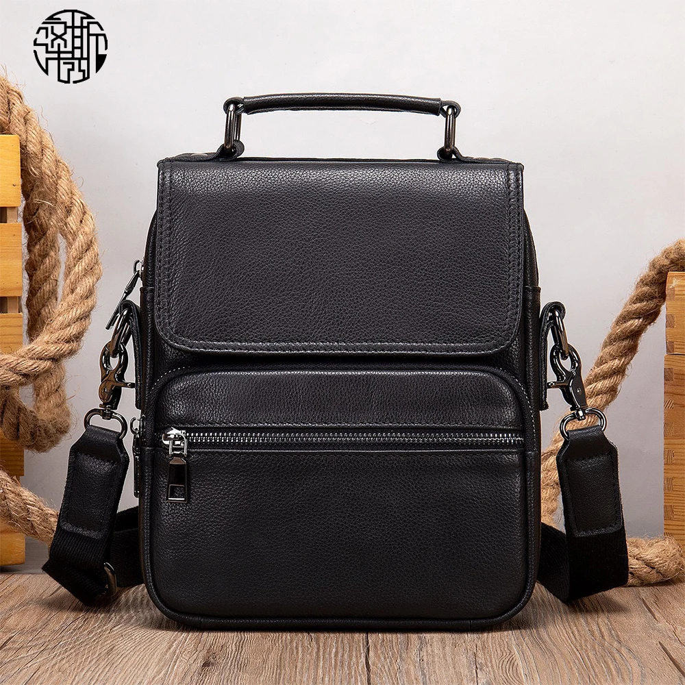 melhor Zenos Masculino Couro Genuíno Mochila De Viagem De Negócios Grande Vintage Aleta Sacos De Ombro Preto Crossbody Saco
