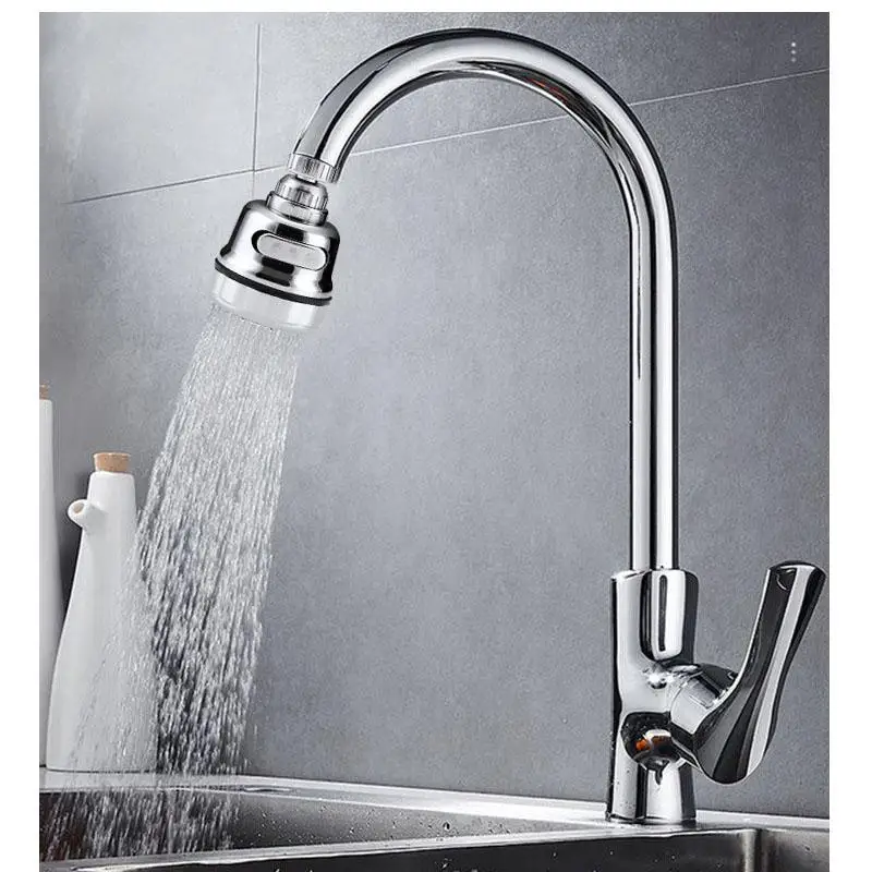 

1 Piece Of Filter Screen Splash Proof Pressurized Shower Head Plating Thickening Bathroom Silver Kitchen Faucet Bubble Mouth