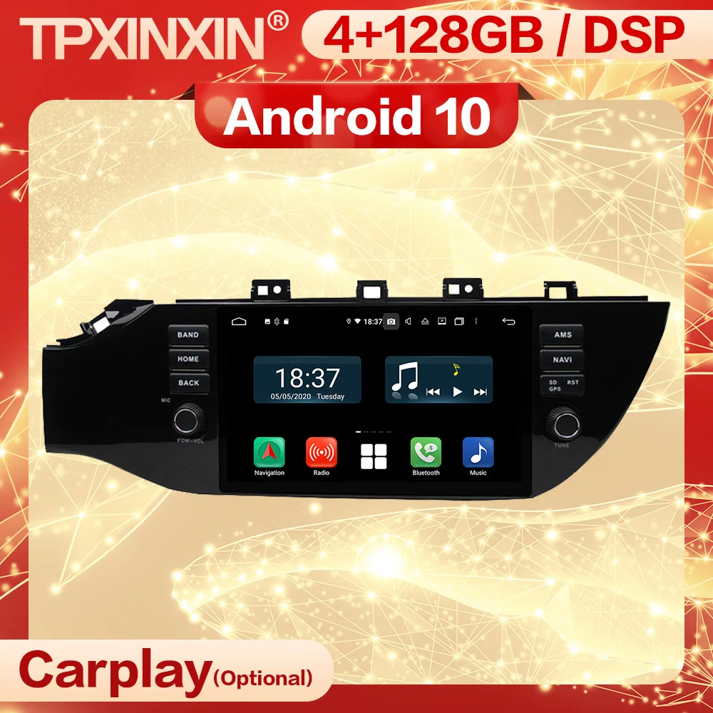 

4+128G Carplay 2 Din Android 10 Multimedia Stereo Receiver For KIA K2 RIO 2017 2018 2019 Wifi Radio Audio Video Player Head Unit