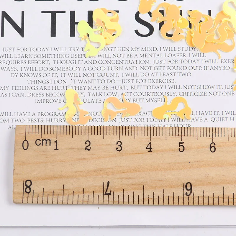 10G/600pcs/Pack Colorful Mermaid Shape Sequins PVC Paillettes Wedding Sewing Craft Garments Bags DIY Lentejuelas Accessories | Дом и сад