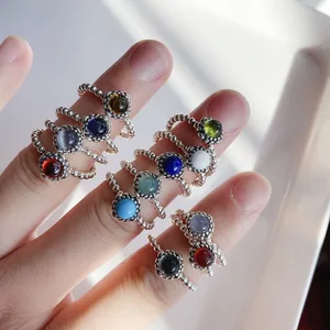 Оригинальное Ювелирное Украшение на день рождения, очаровательные кольца для женщин, 925 пробы, серебро
