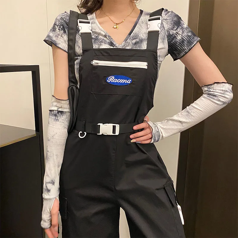 

Ladies Suit 2020 New Suit Female Korean Version Personality Loose And Thin Top + Overalls Three-piece Dark Wind + Slim Waistcoat