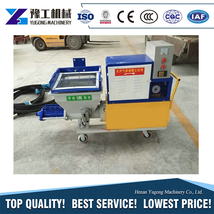 Electrical Motor Automatic Sand Cement Mortar Spray Mix Pump/wall Plaster Mixer Machine