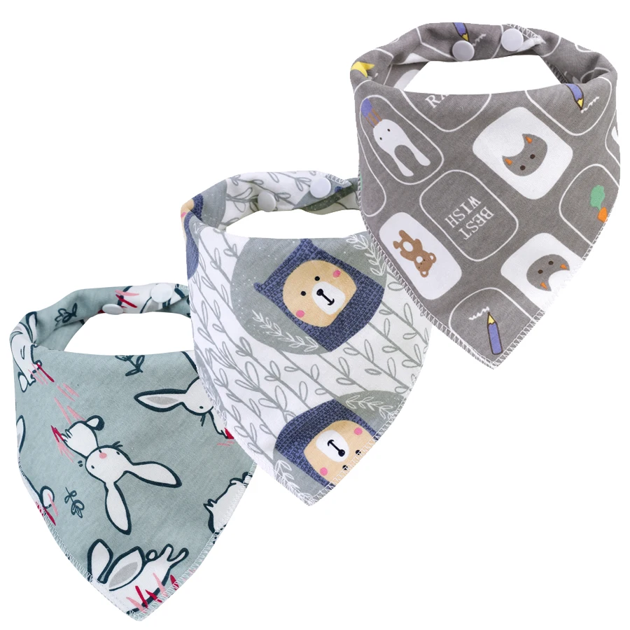 

Детские треугольные нагрудники, двойной хлопок, мультяшный принт, слюнявчик, фартук для кормления мальчиков и девочек, хлопковая бандана