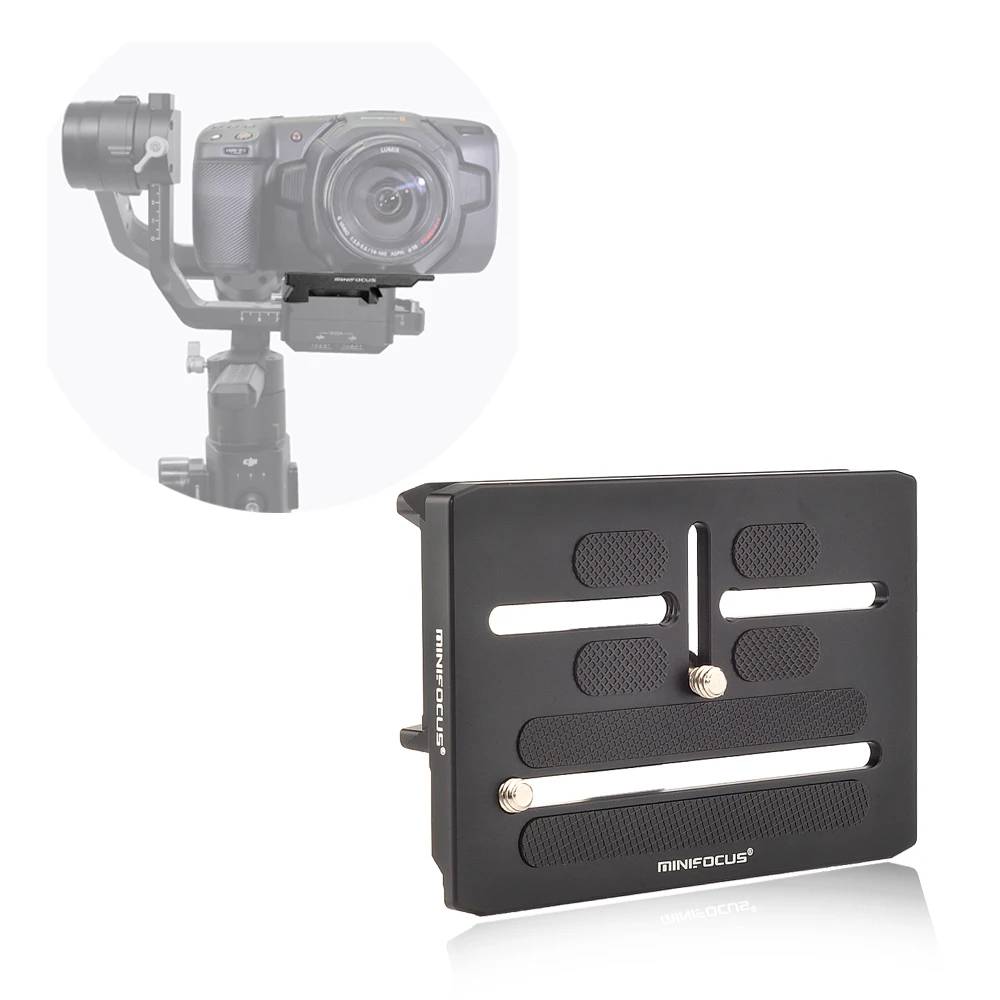 Офсетная пластина для BMPCC 4K камеры на DJI Ronin S Gimbal БЫСТРОРАЗЪЕМНАЯ Монтажная
