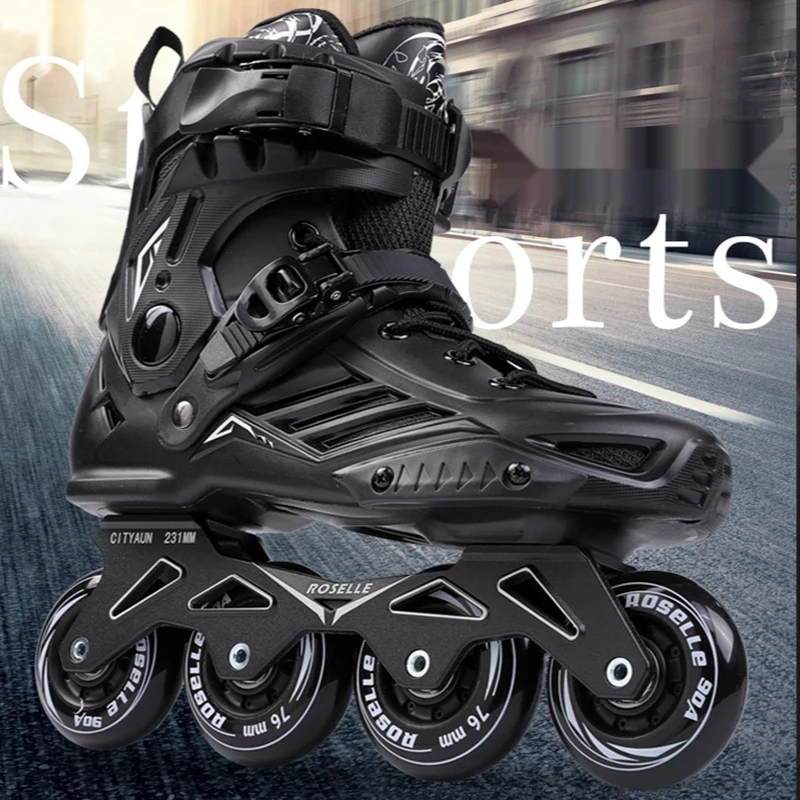 

RS6 Inline Skates Professional Slalom Adult Roller Skating Shoes Sliding Free Skate Patins Size 35-44 Good As SEBA Sneakers