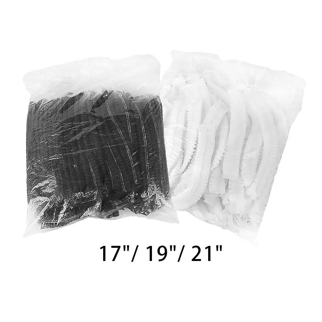 

Set of 100 Disposable Hair Shower Caps Non-woven Anti Dust Bathing Hat Beauty Accessories