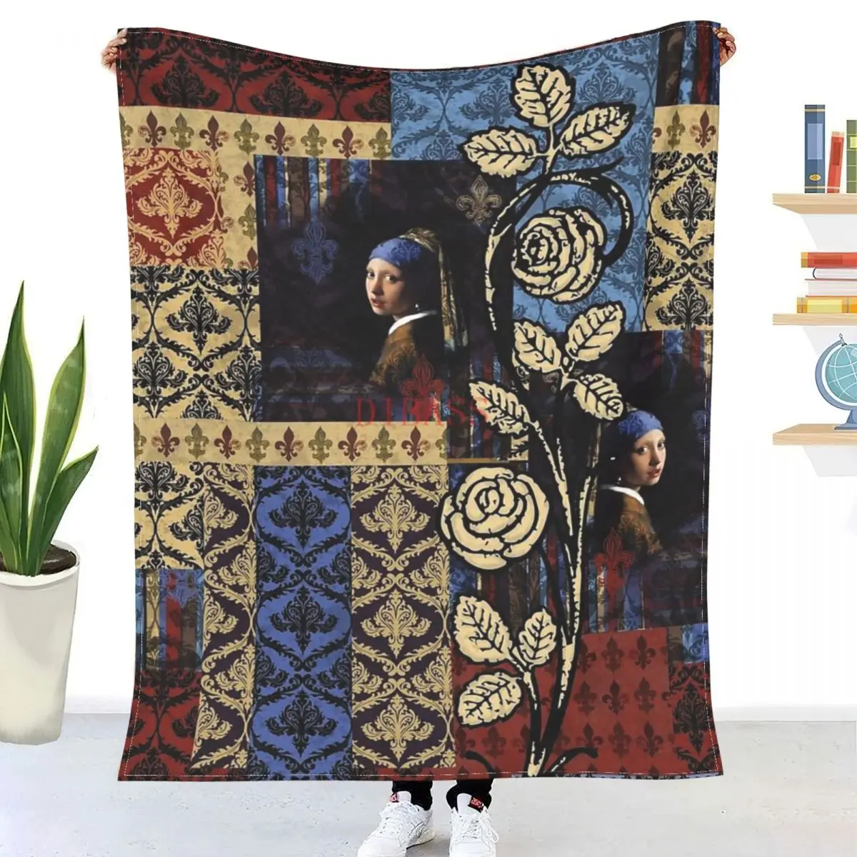 

Объемное Фланелевое покрывало Vermeer с 3D принтом, покрывало для дивана s