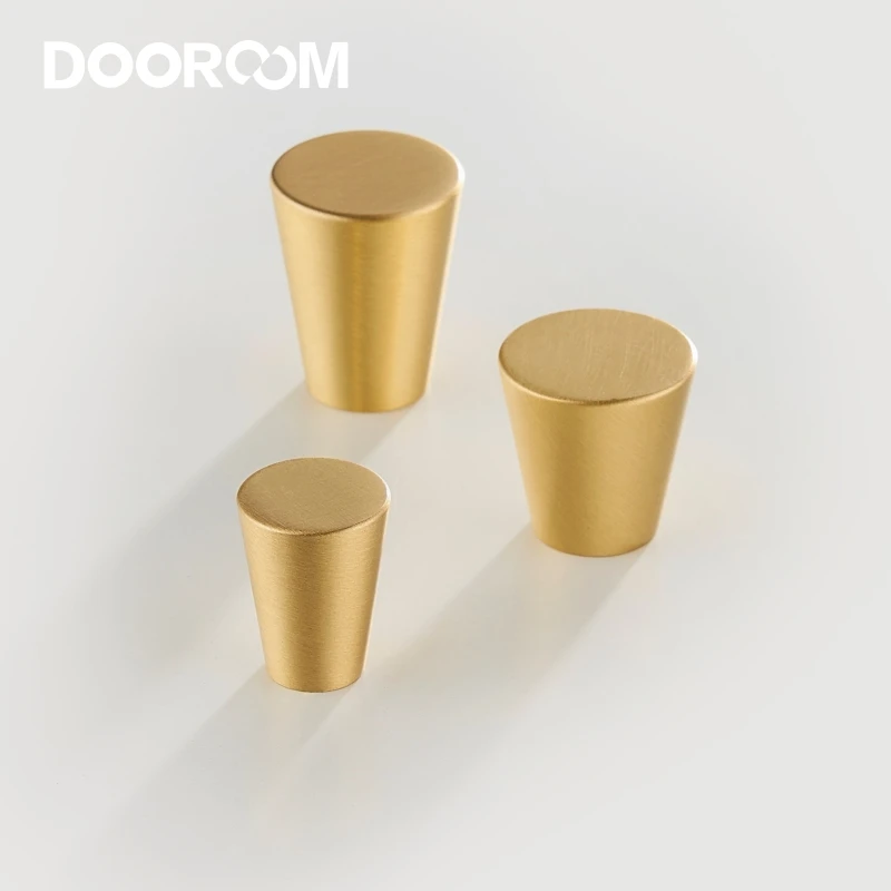 Dooroom латунная мебель ручки конус простой европейский китайский шкаф двери для