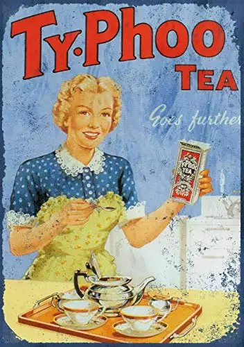 

Металлический жестяной знак Typhoo Tea 8x12 дюймов