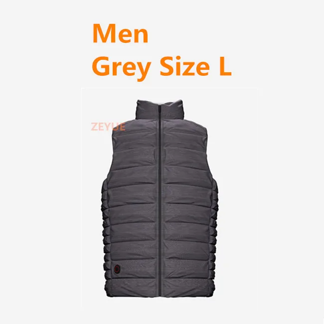 Men Grey L Xiaomi Cottonsmith Графеновый умный терморегулирующий пуховый жилет с 4 передачами для мужчин и женщин, теплая одежда - Цвет: Men Grey L