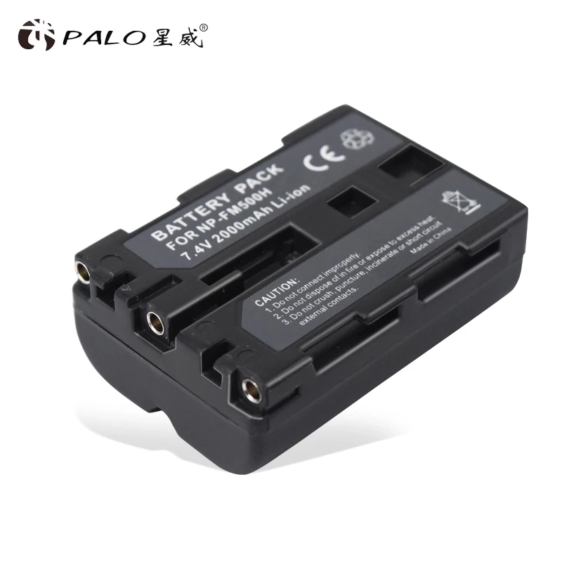 NP-FM500Hx1 PALO NP-FM500H FM500H 500H батарея 2000mah 7,4 v литий-ионный аккумулятор np-fm500h np Камера аккумуляторная батарея для зарядки Ноута и сотового телефона sony a200 a200w a500 a450 a550 a700 - Цвет: NP-FM500Hx1